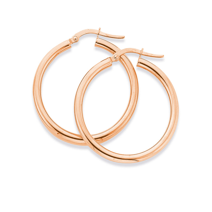 Rose Gold Hoop Earrings