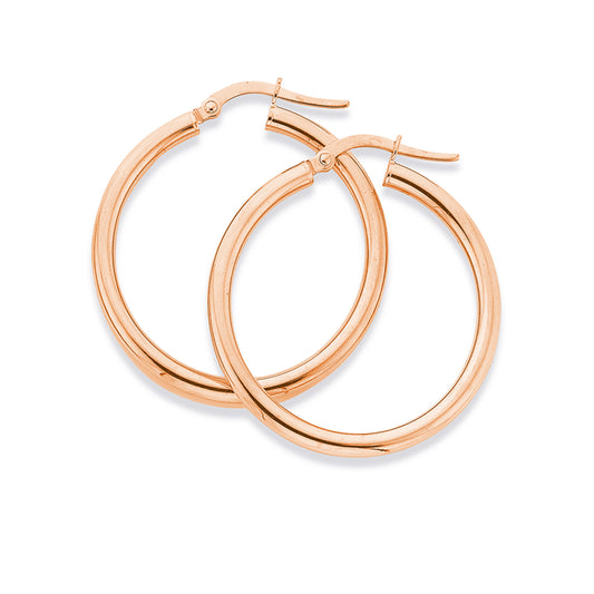 Rose Gold Hoop Earrings